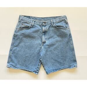 Vintage Wrangler Men's Blue Denim Shorts Size 38
